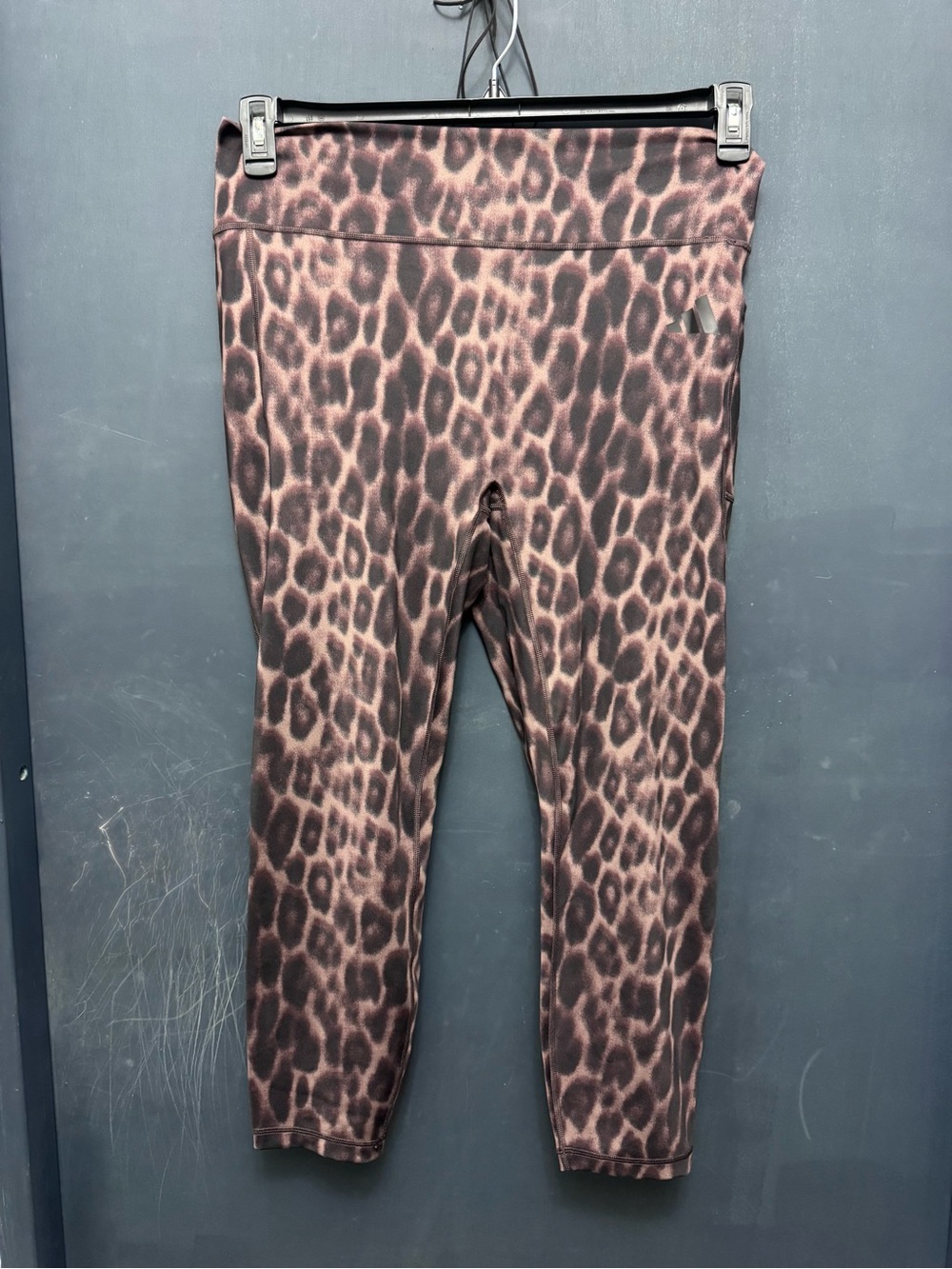 adidas Brown Leopard 7/8 Leggings